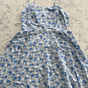 Old Navy Blue and White Floral Dress